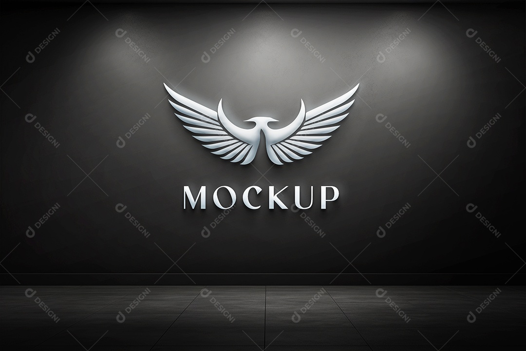 Mockup Logo Águia Para Composição PSD