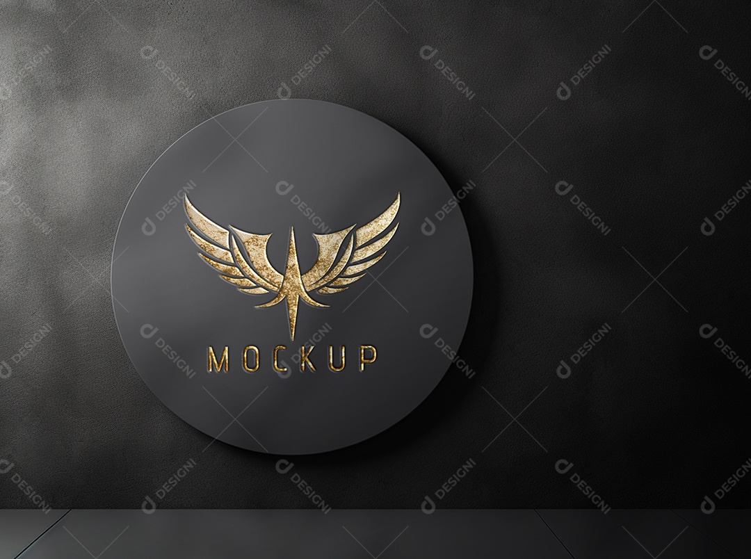 Mockup Logo Águia Para Composição PSD