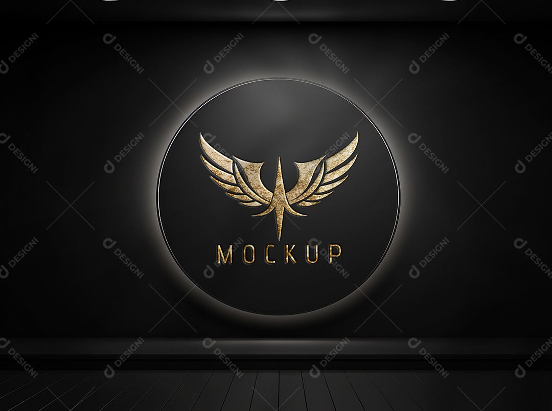 Mockup Logo Águia Para Composição PSD