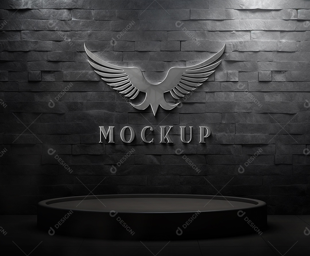 Mockup Logo Águia Para Composição PSD