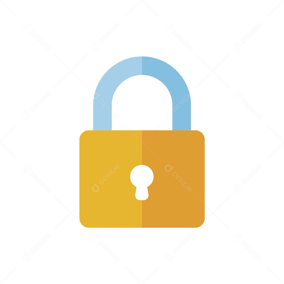 Cadeado Trancado Ilustração Vetor EPS