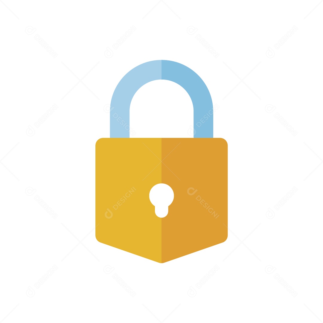 Cadeado Trancado Ilustração Vetor EPS