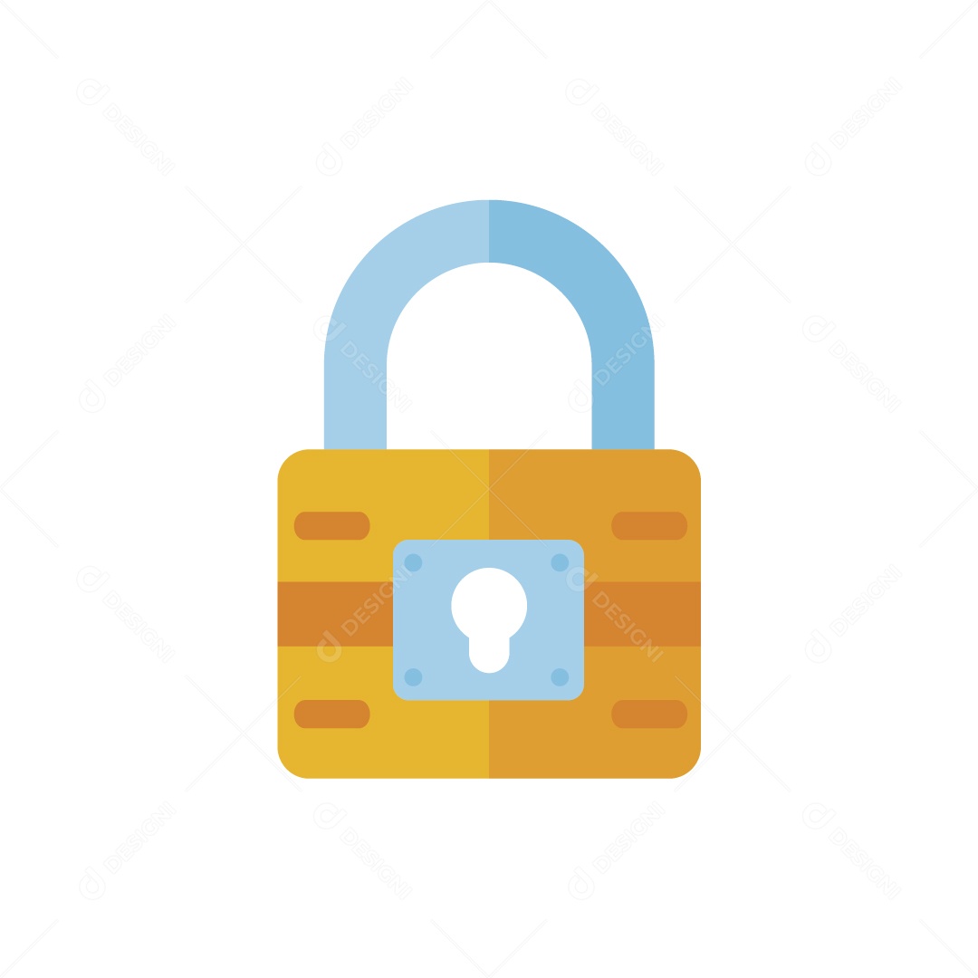 Cadeado Trancado Ilustração Vetor EPS