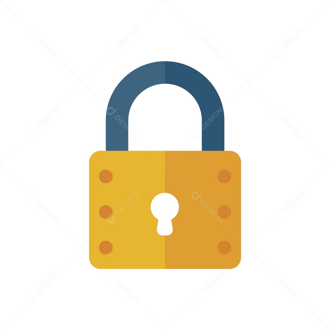 Cadeado Trancado Ilustração Vetor EPS