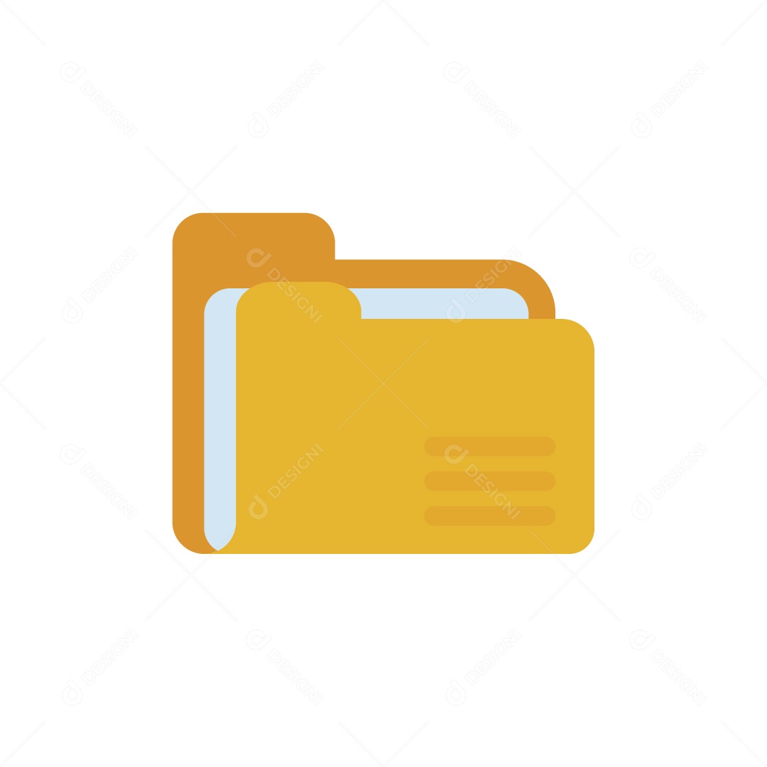 Ilustração de Pasta de Arquivo Armazenamento de Documento Vetor EPS