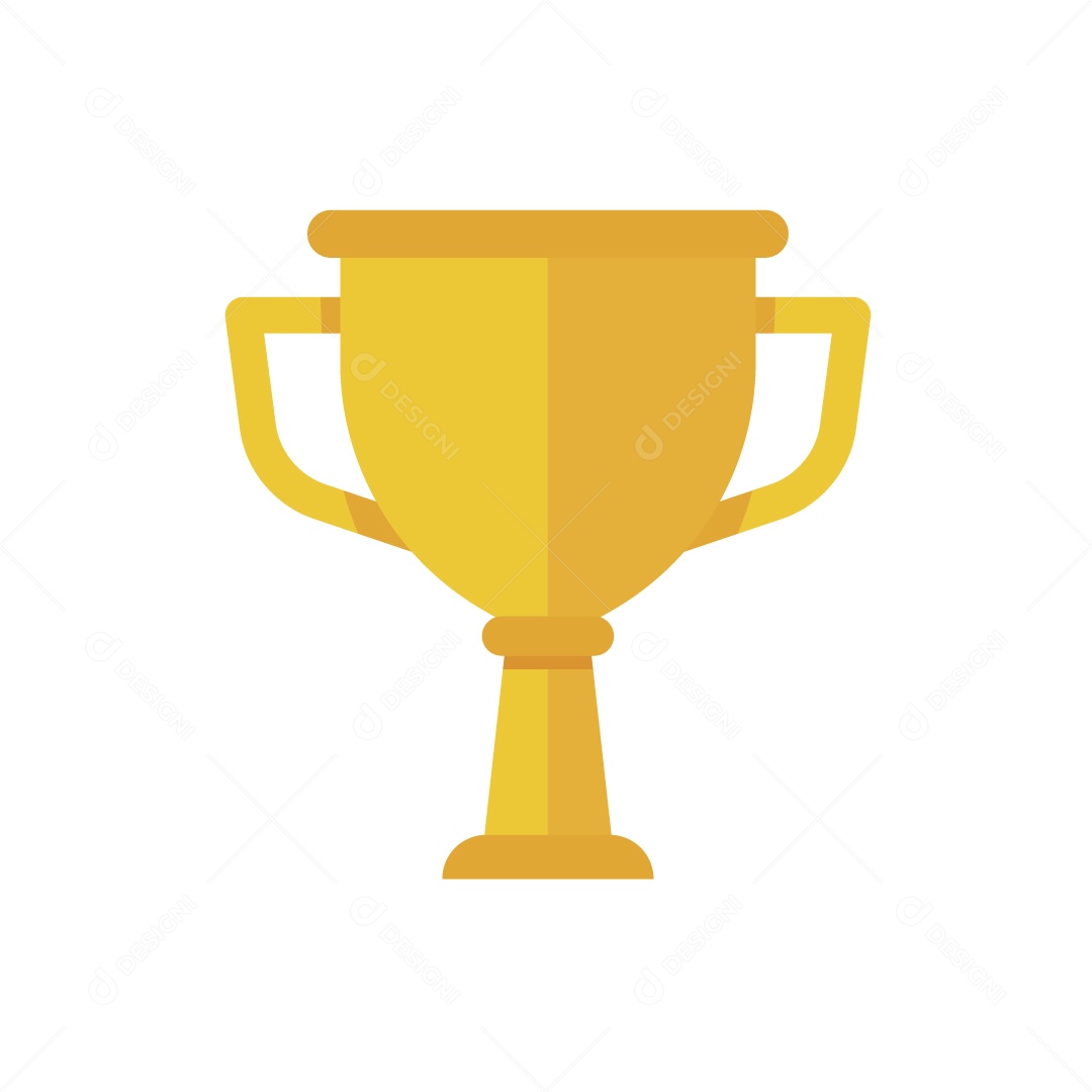 Troféu Dourado para O Vencedor Ilustração Vetor EPS