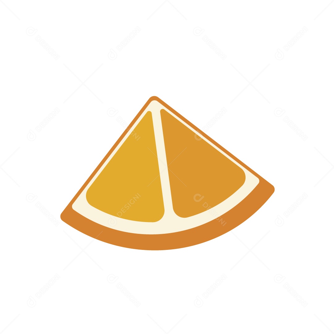 Laranja Cortado Ilustração Vetor EPS