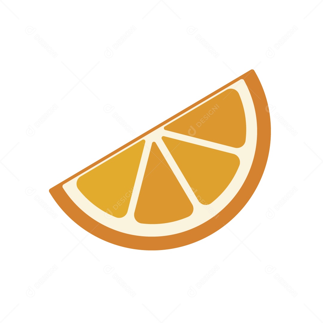 Laranja Cortado Ilustração Vetor EPS