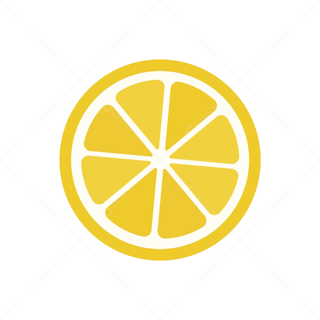 Limão Cortado Ilustração Vetor EPS