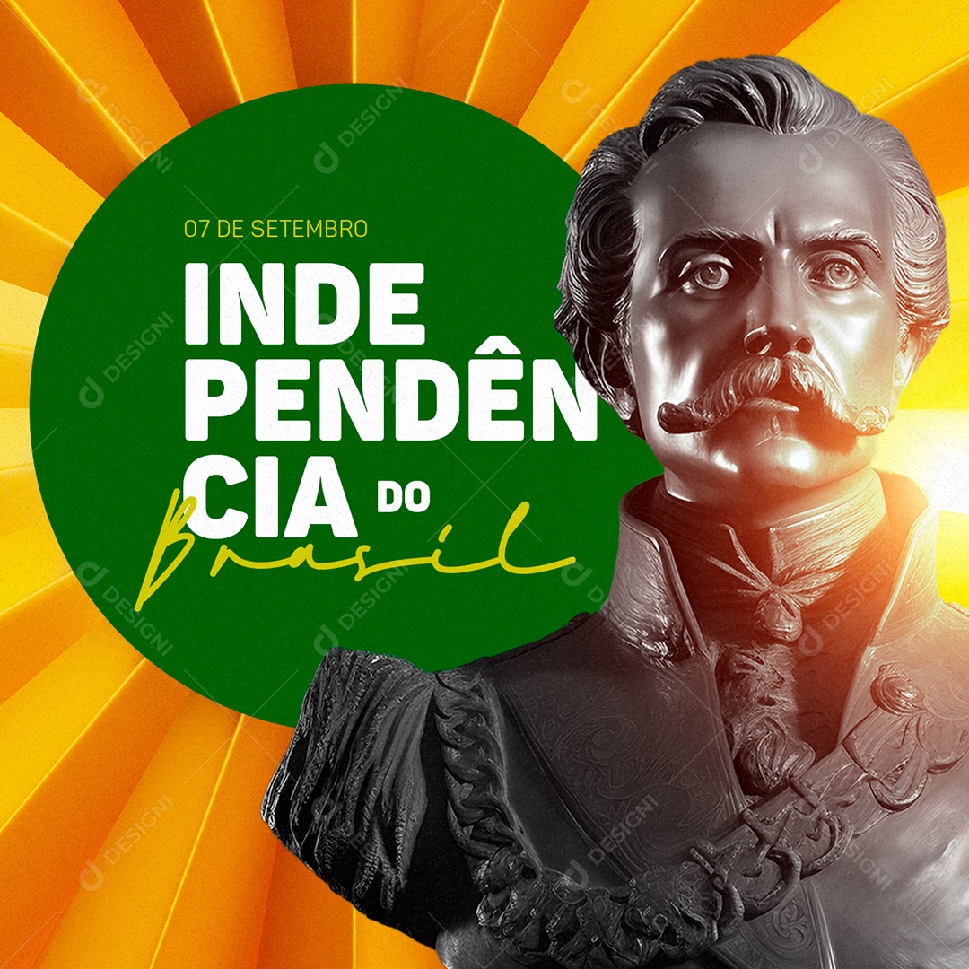 Dia Da Independência do Brasil 7 de Setembro Social Media PSD Editável