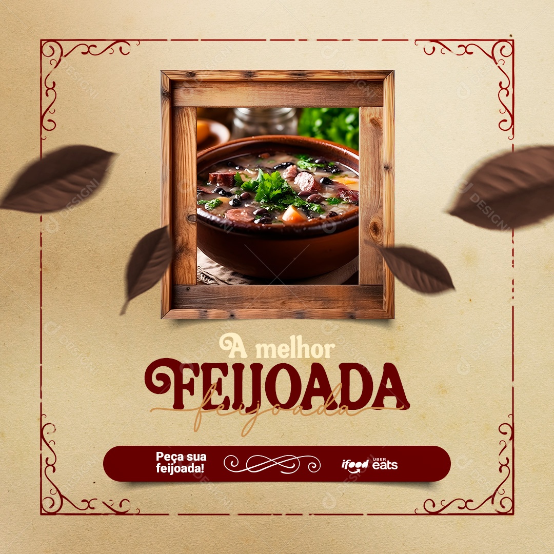 A Melhor Feijoada Social Media PSD Editável