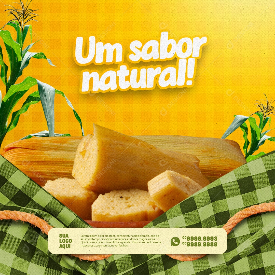 Pamonharia Social Media PSD Editável