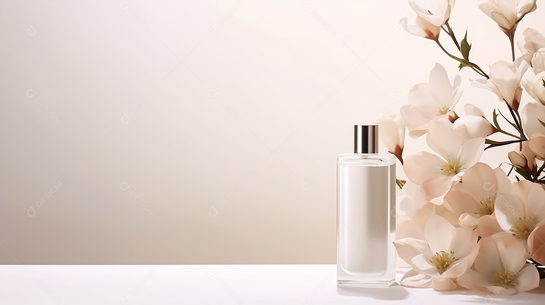 Frasco de perfume sobre uma mesa