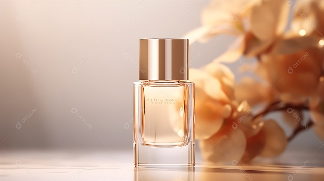 Frasco de perfume sobre uma mesa