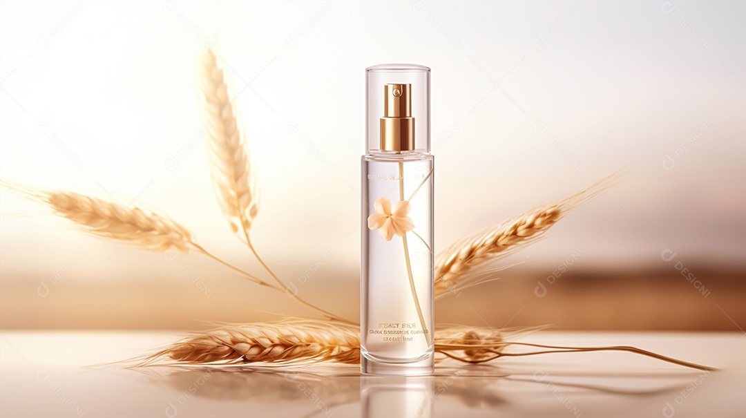 Frasco de perfume sobre uma mesa