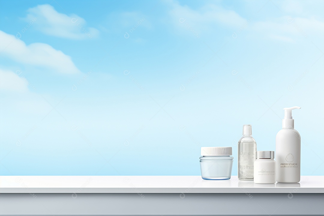 Potes sobre uma mesa branca