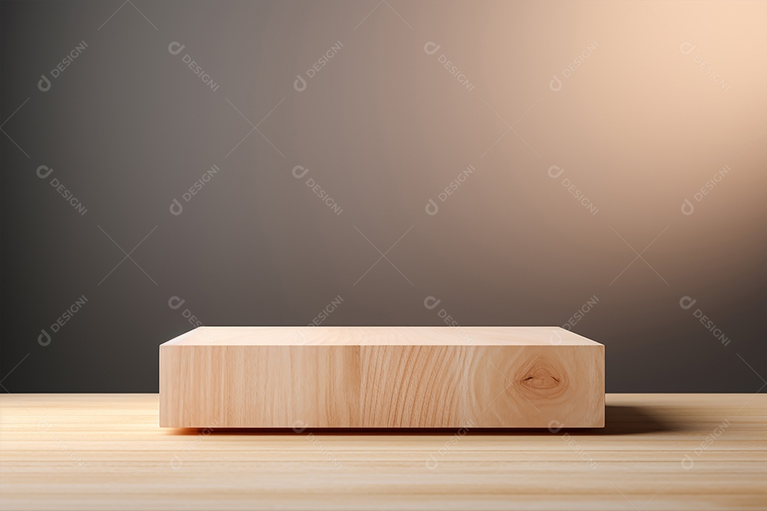 Cenário de tábua de madeira