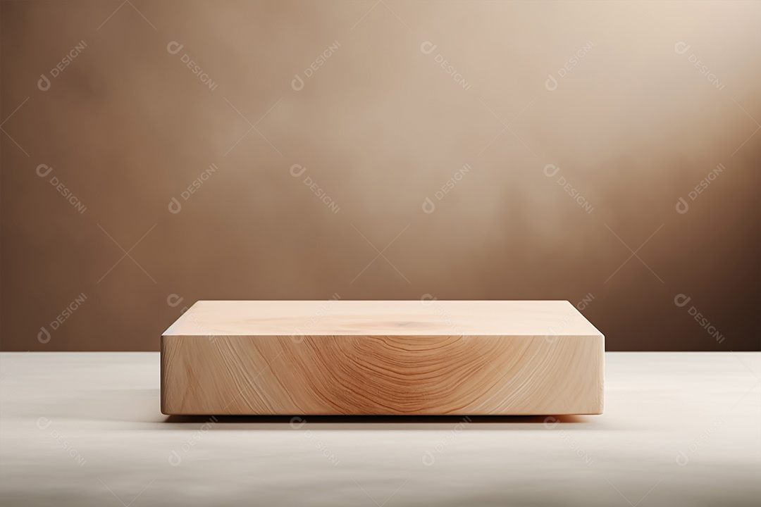 Cenário de tábua de madeira