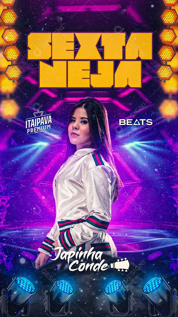 Flyer Sextaneja Japinha Conde Story Social Media PSD Editável