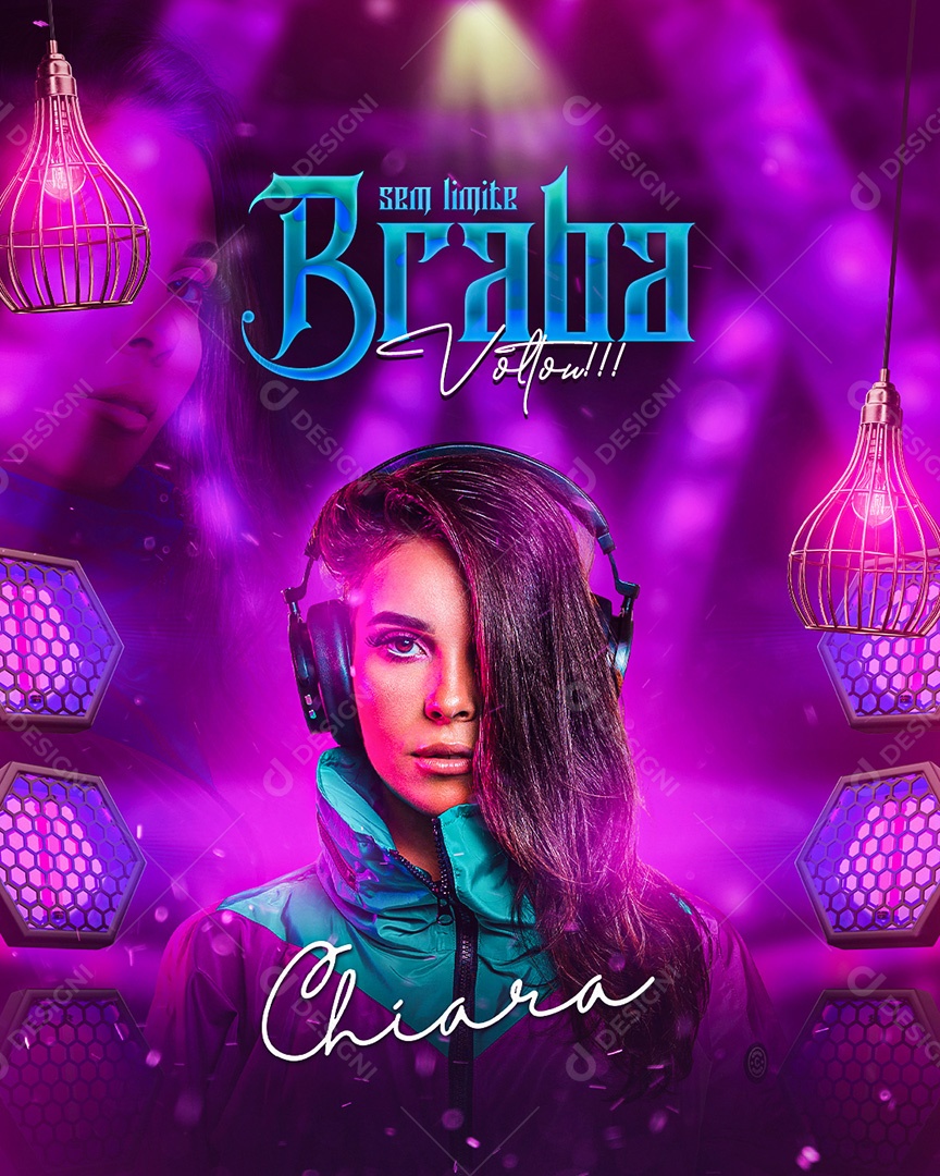 Flyer Sem Limite Chiara Social Media PSD Editável