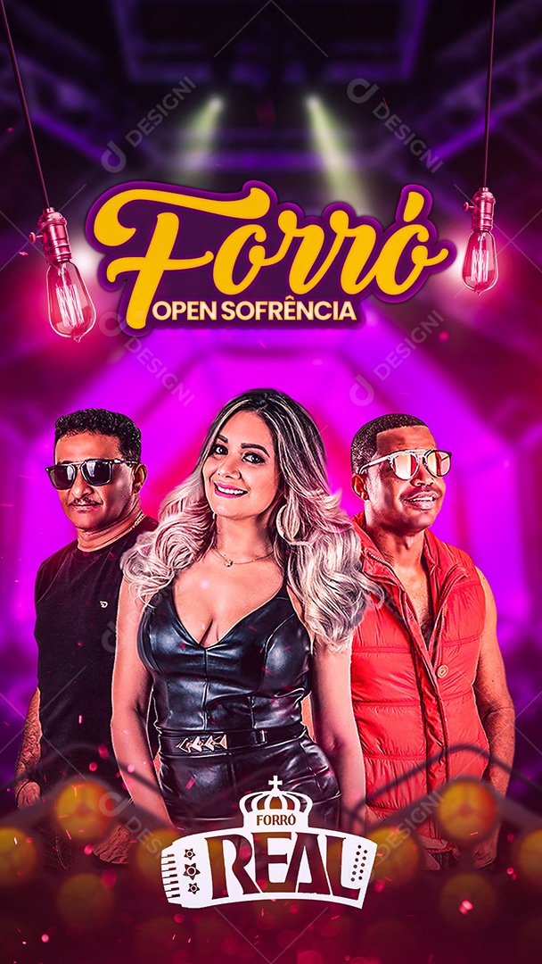 Flyer Forró Open Sofrência Forró Real Story Social Media PSD Editável