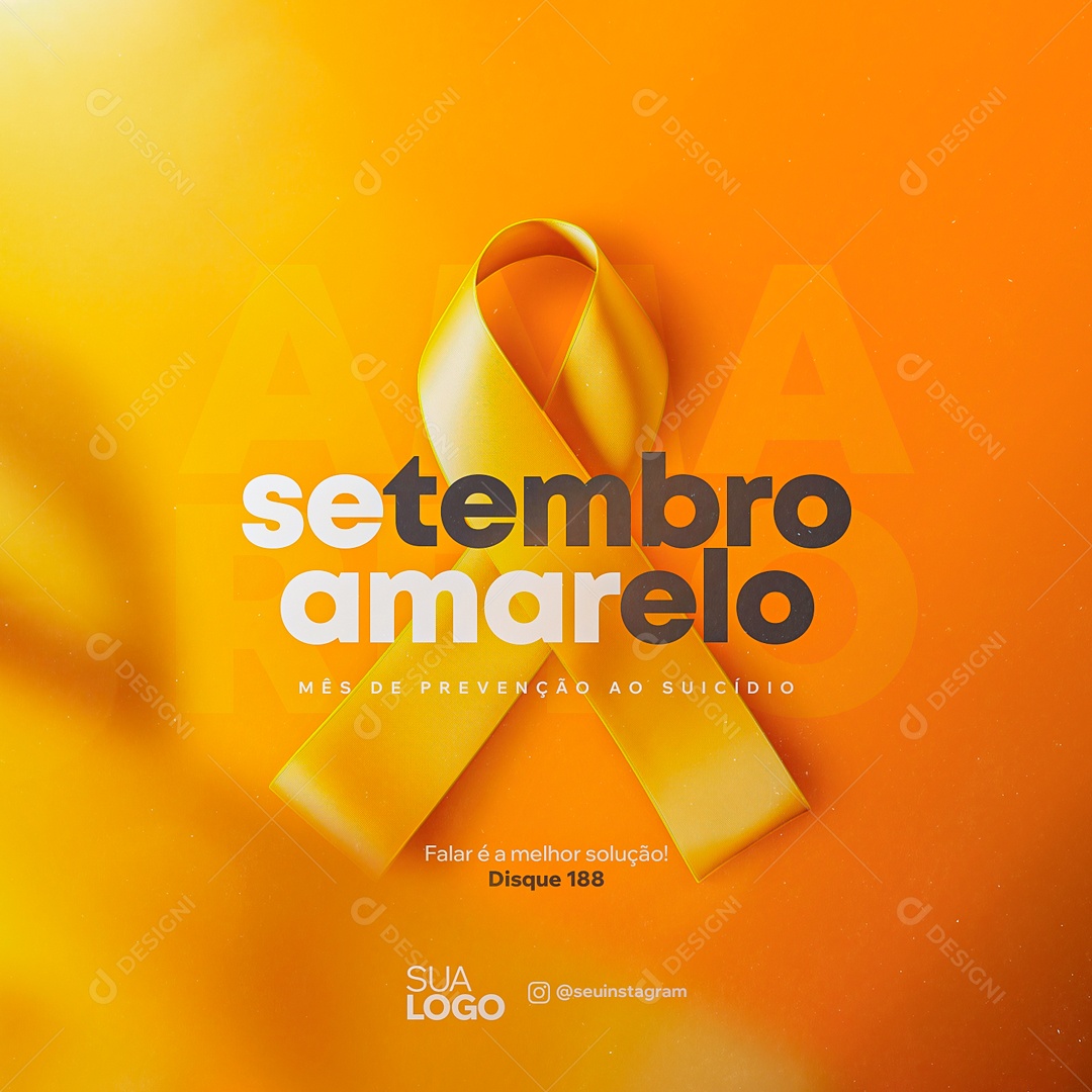 Setembro Amarelo Social Media PSD Editável