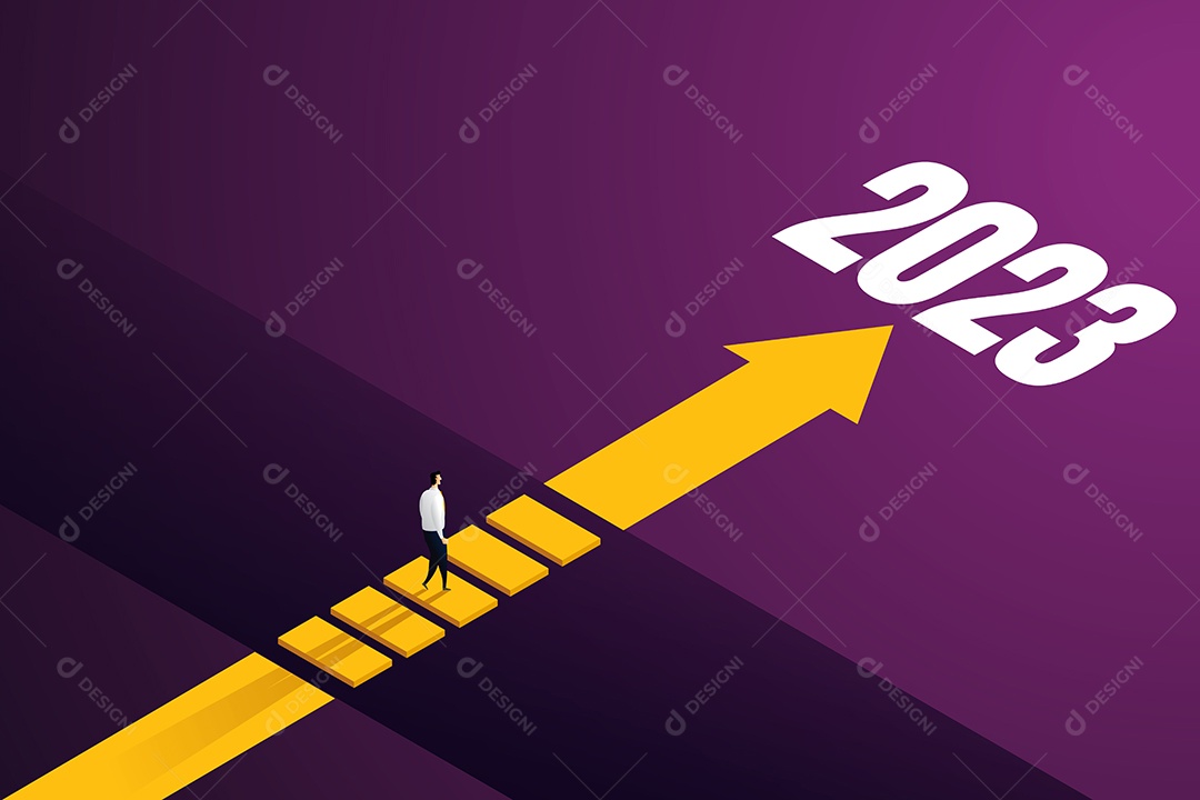 Oportunidade para os Empresários Atravessarem a Lacuna do Outro Lado Através de Desafios Vetor EPS