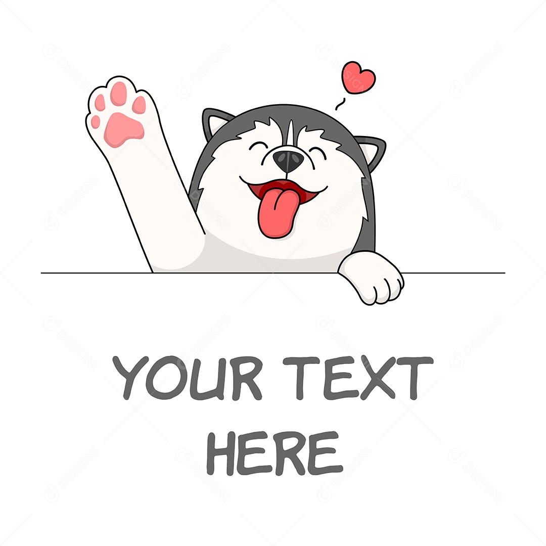 Cachorro Ilustração Vetor EPS