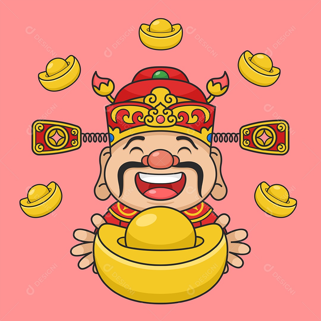 Deus da Fortuna Ilustração Vetor EPS