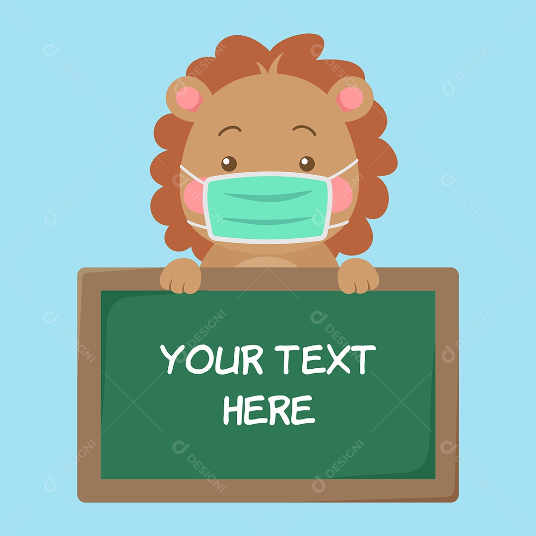 Leão Ilustração Vetor EPS