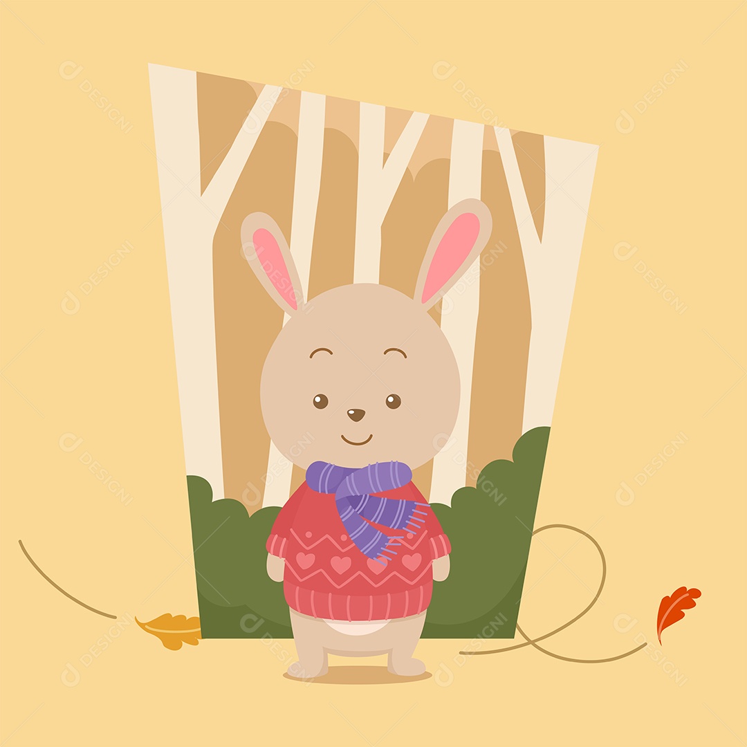 Coelho Ilustração Vetor EPS