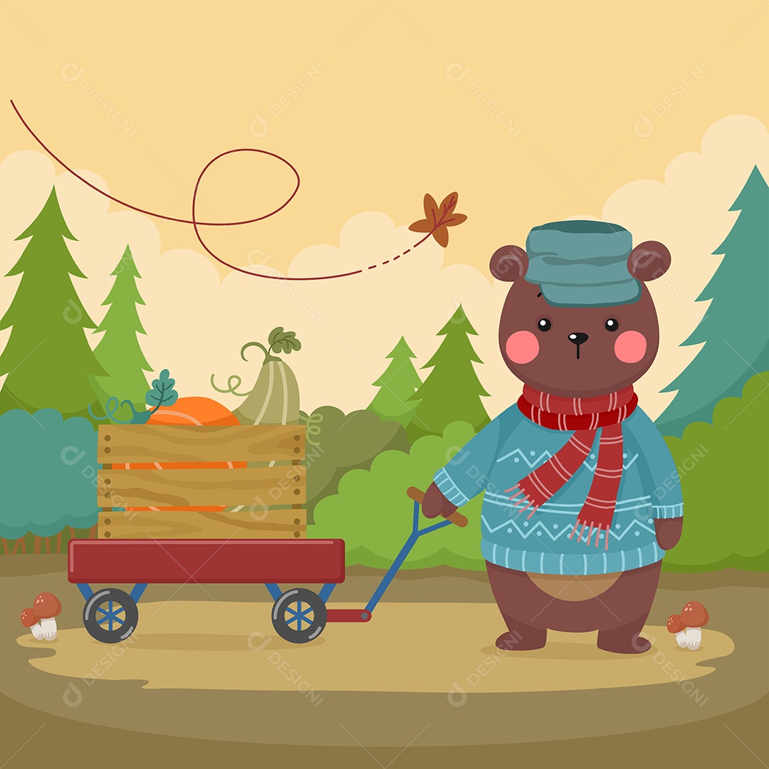 Urso Ilustração Vetor EPS