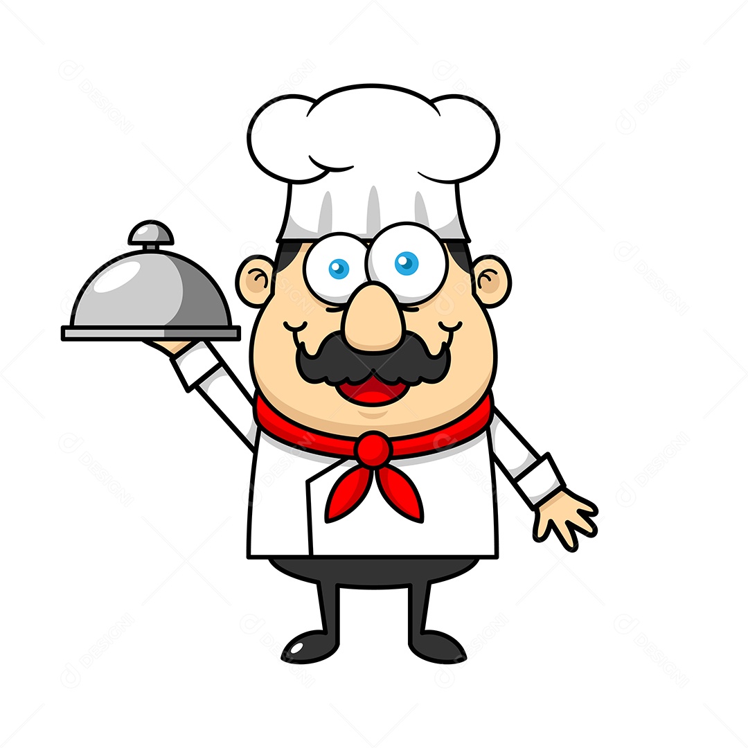 Chefe de Cozinha Ilustração Vetor EPS