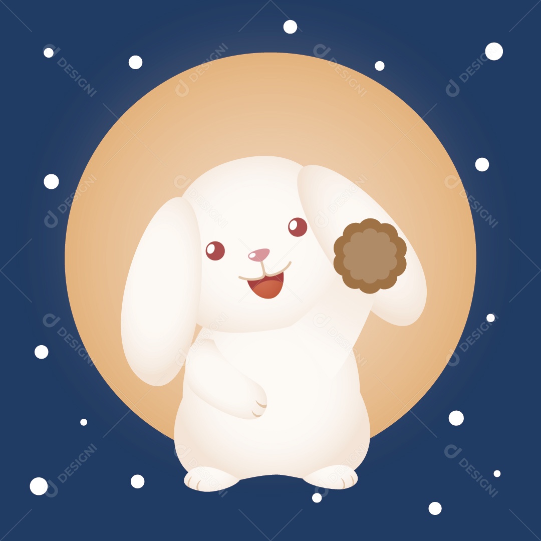 Coelho Ilustração Vetor EPS