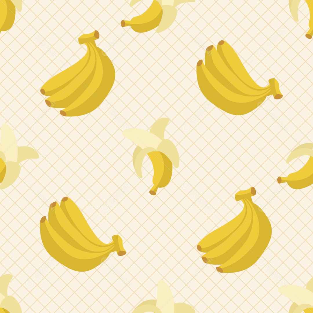 Padrão de Bananas Ilustração Vetor EPS