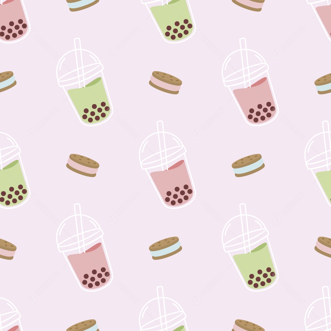 Padrão de Comida Ilustração Vetor EPS