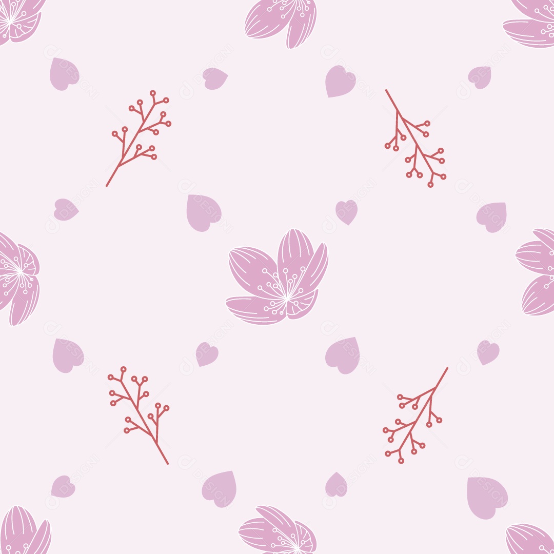 Padrão de Folhas Ilustração Vetor EPS