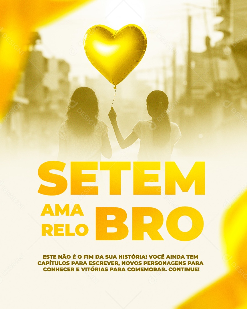 Social Media Feed Setembro Amarelo Não é o Fim PSD Editável