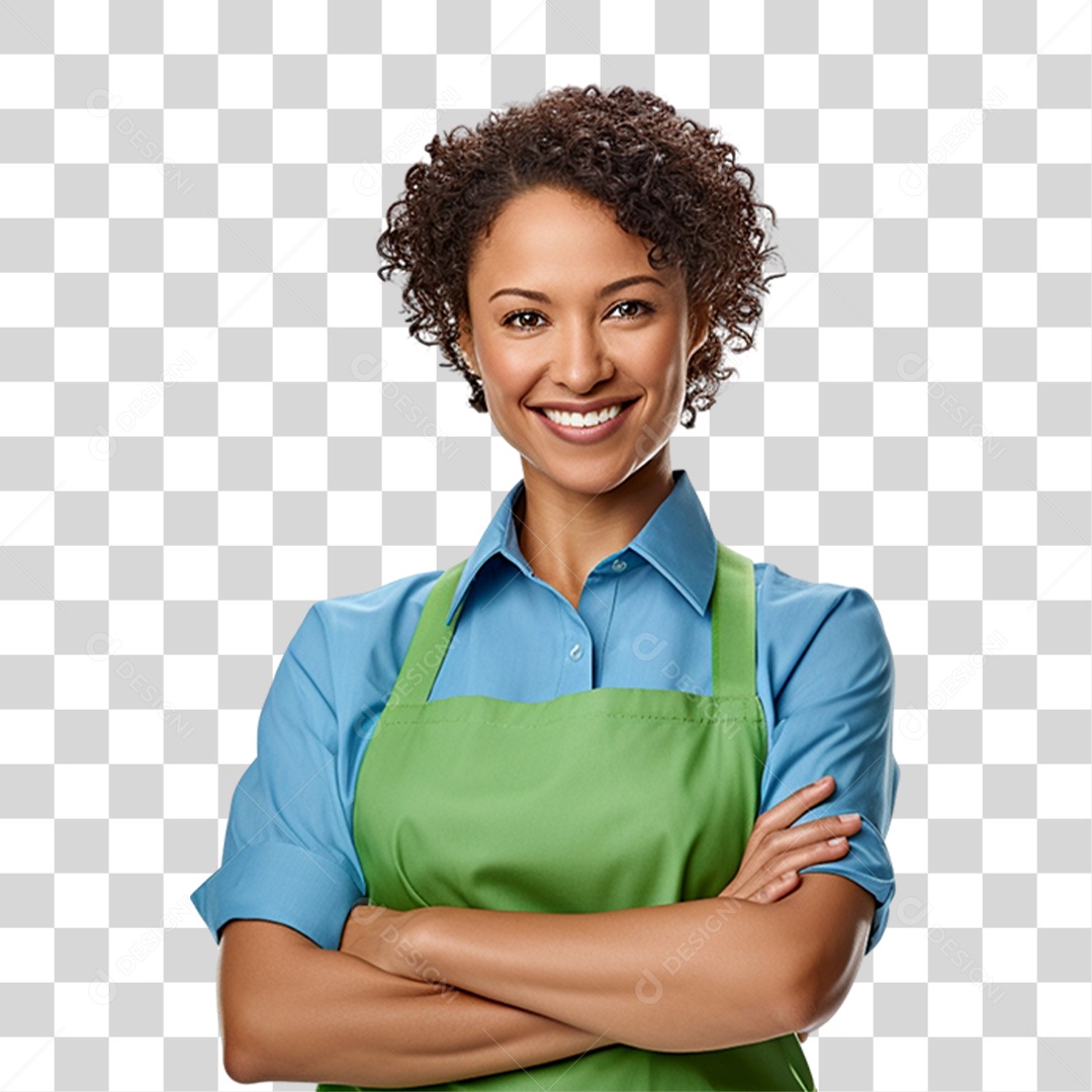 Mulher de Avental PNG Transparente