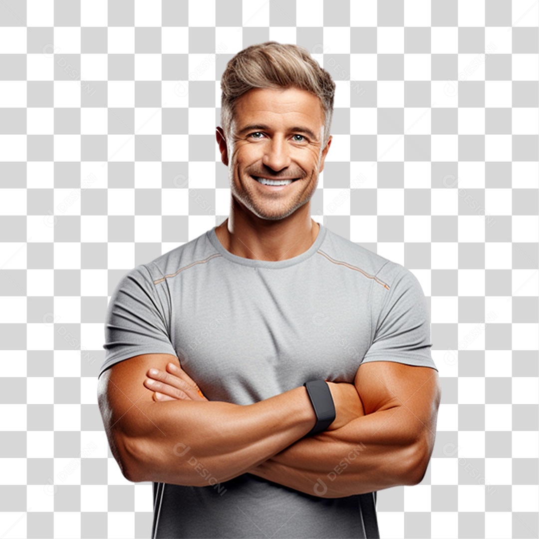 Homem Sorrindo Feliz PNG Transparente