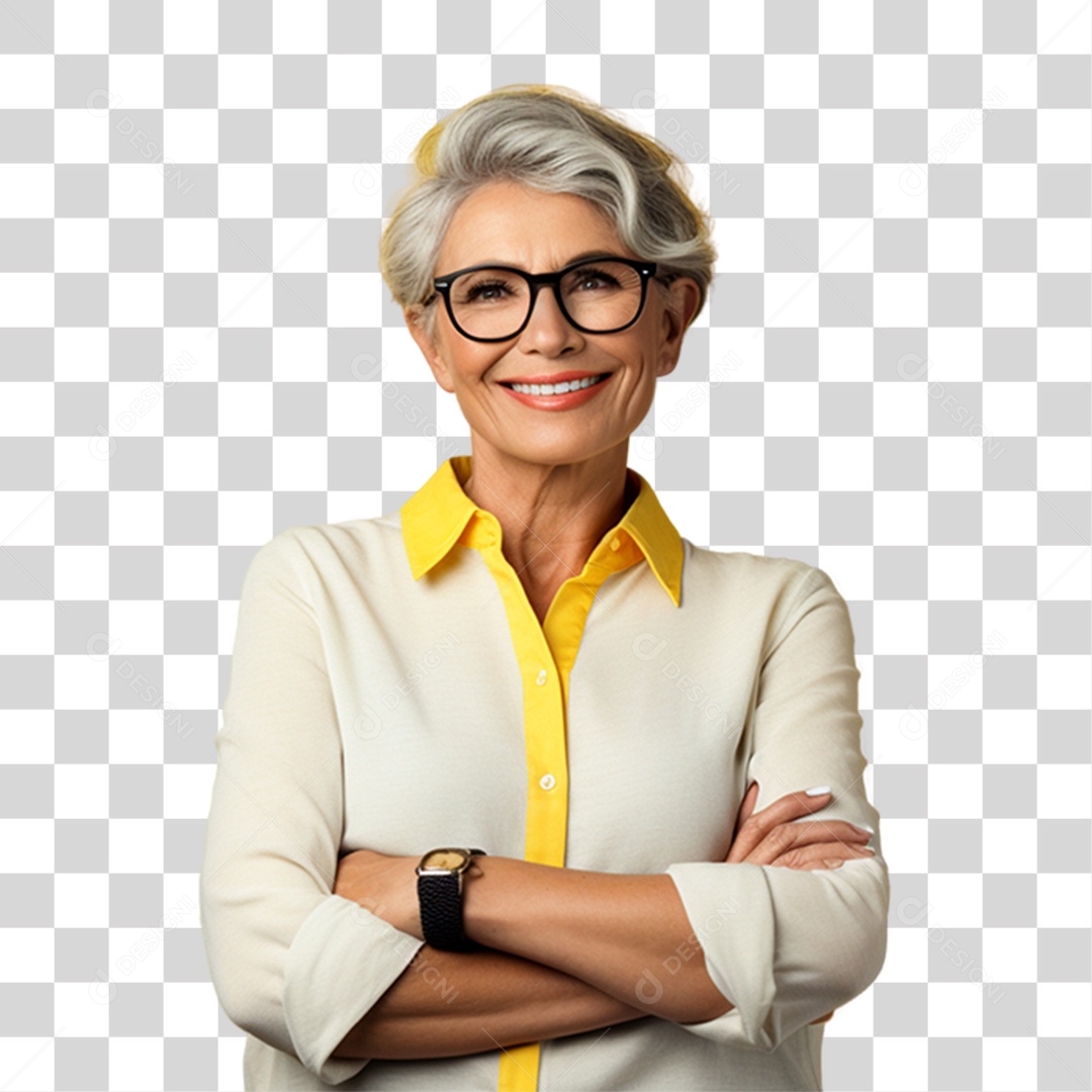 Mulher Sorrindo Feliz PNG Transparente