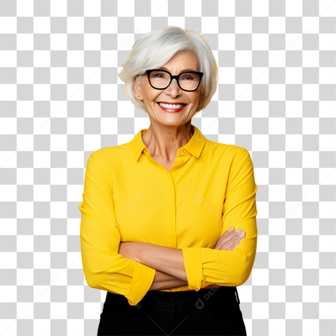 Mulher Sorrindo Feliz PNG Transparente