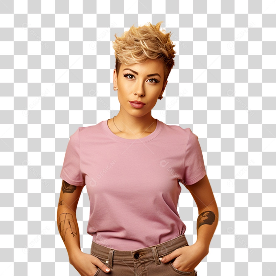 Mulher Sorrindo Feliz PNG Transparente