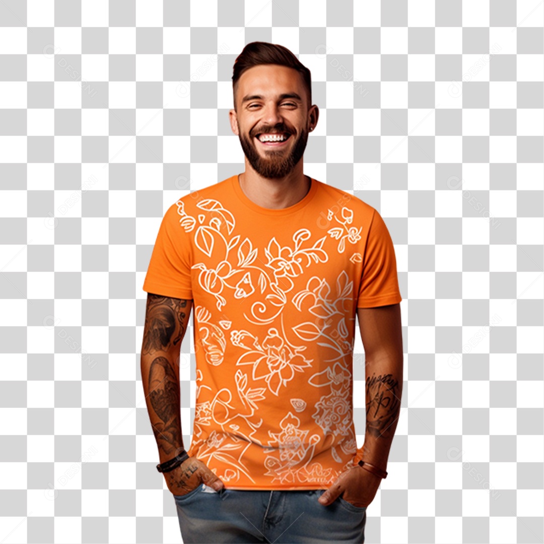 Homem Sorrindo Feliz PNG Transparente