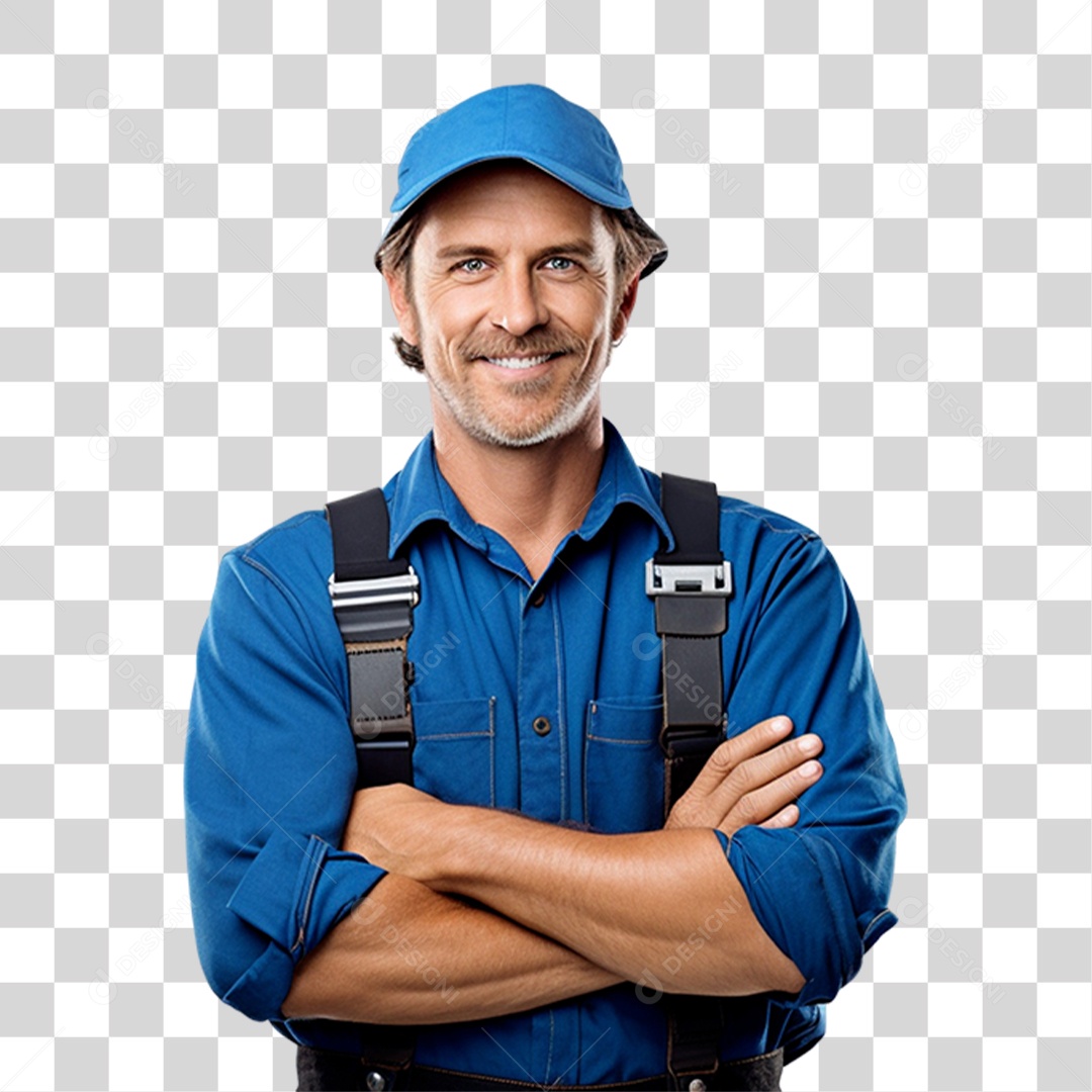 Homem de Uniforme Emprego PNG Transparente