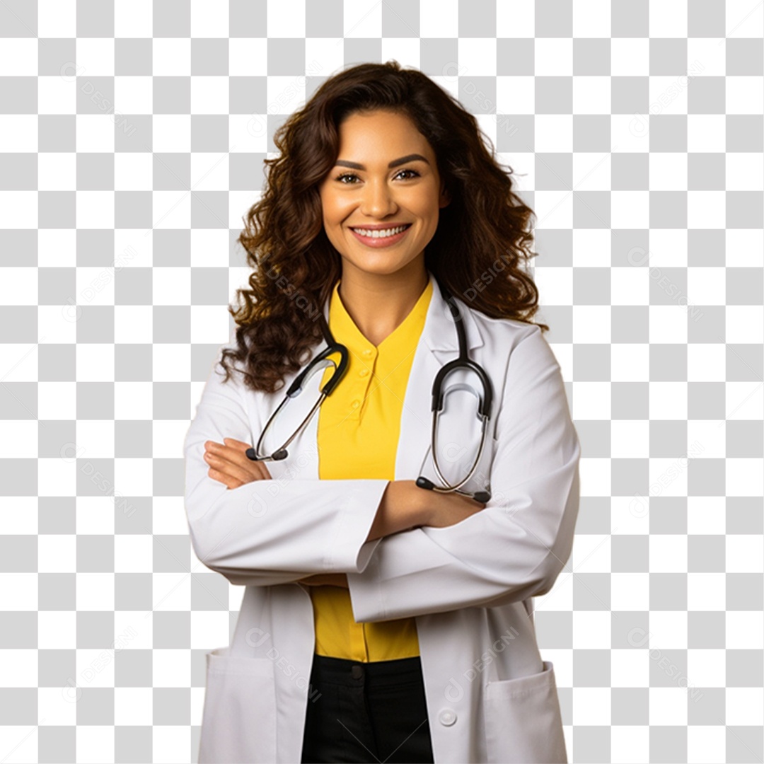 Enfermeira de Uniforme PNG Transparente