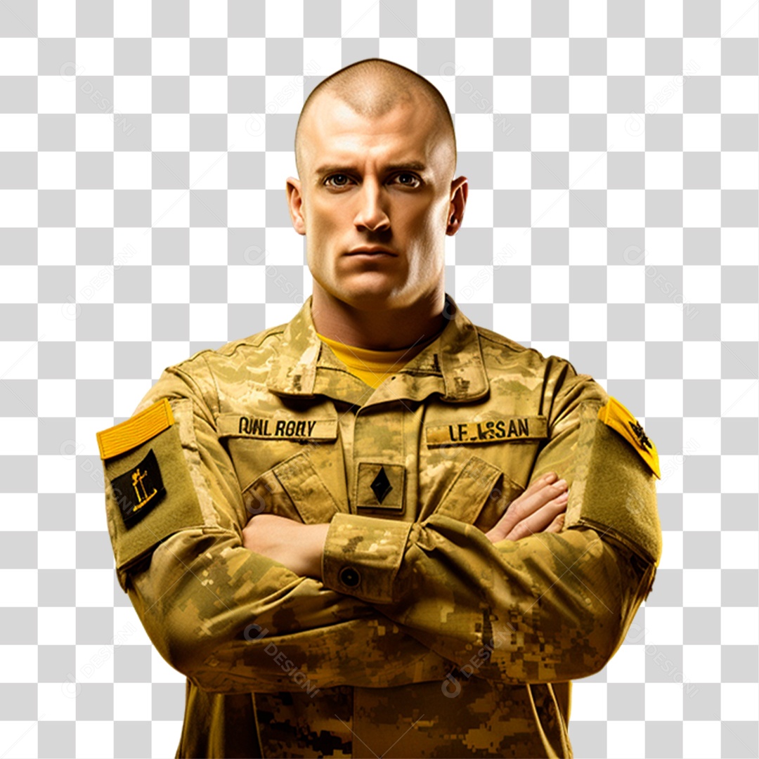 Soldado de Uniforme Emprego PNG Transparente