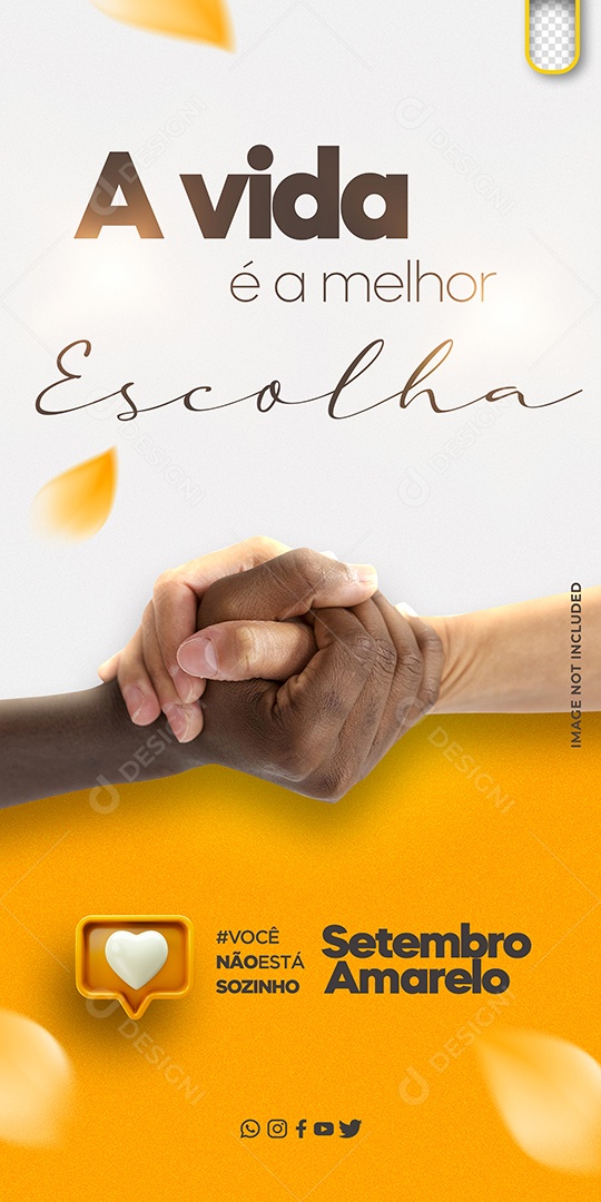 Story Social Media Setembro Amarelo PSD Editável
