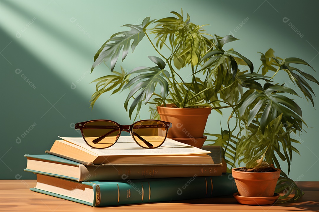 Mesa de madeira da professora