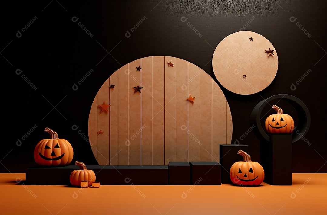 Imagem de fundo realista de halloween no estilo de fundos minimalistas